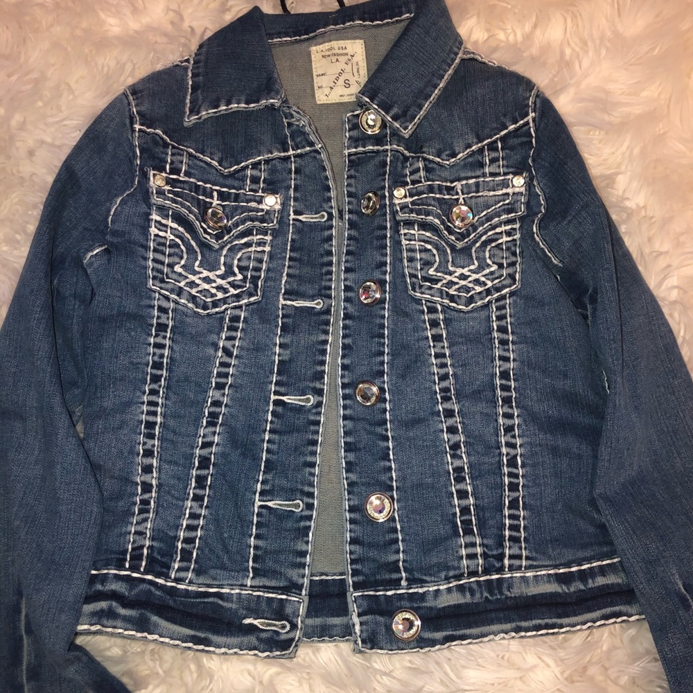 dark blue jean jack